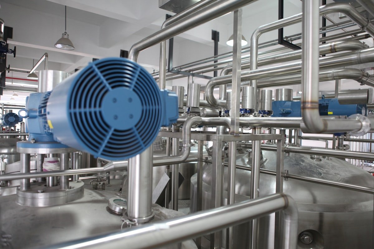 Industrial manufacturing equipment and production infrastructure